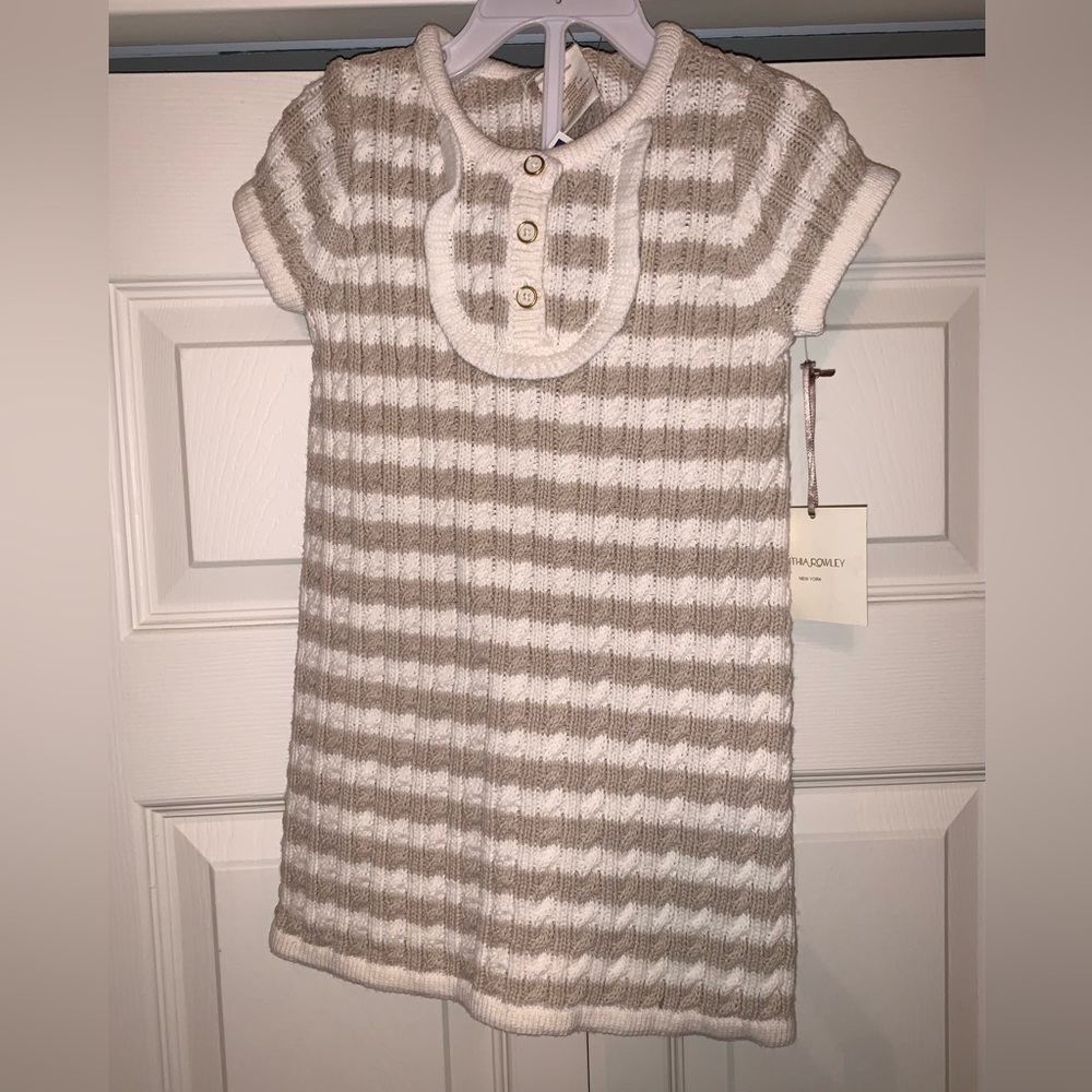 NWT 24M Girls Cynthia Rowley Sweater Dress and Beret